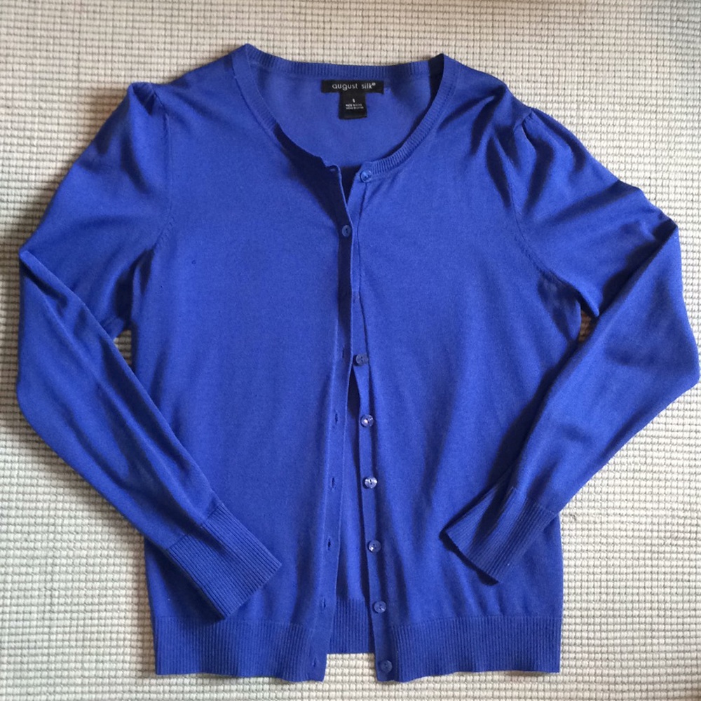 August Silk Cardigan